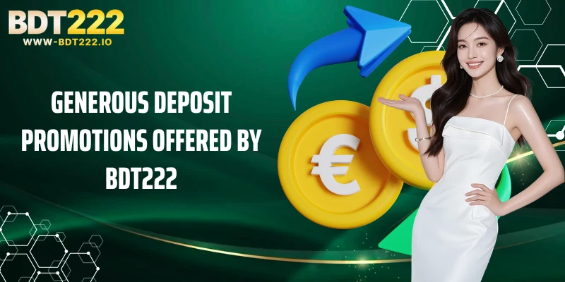 Generous deposit promotions offered by BDT222